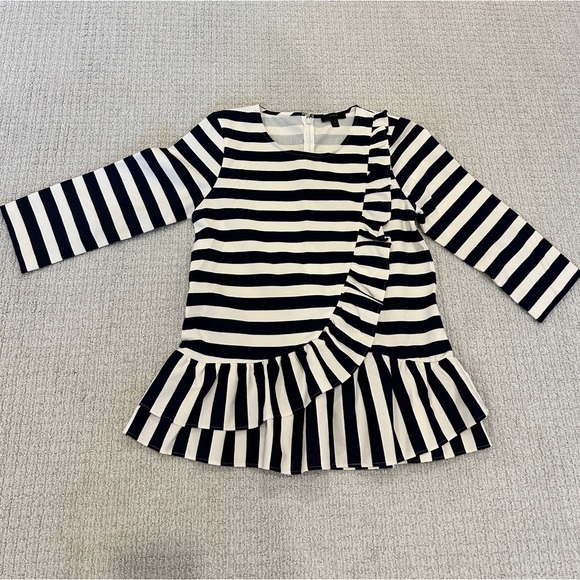 JCREW ruffle hem peplum top NWOT - Picture 2 of 7